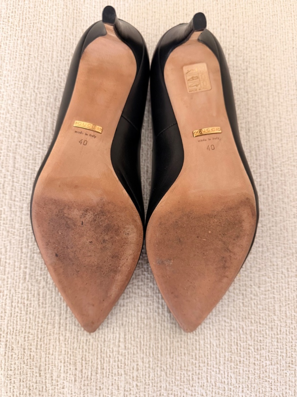 Gucci black leather pumps - Picture 6 of 10